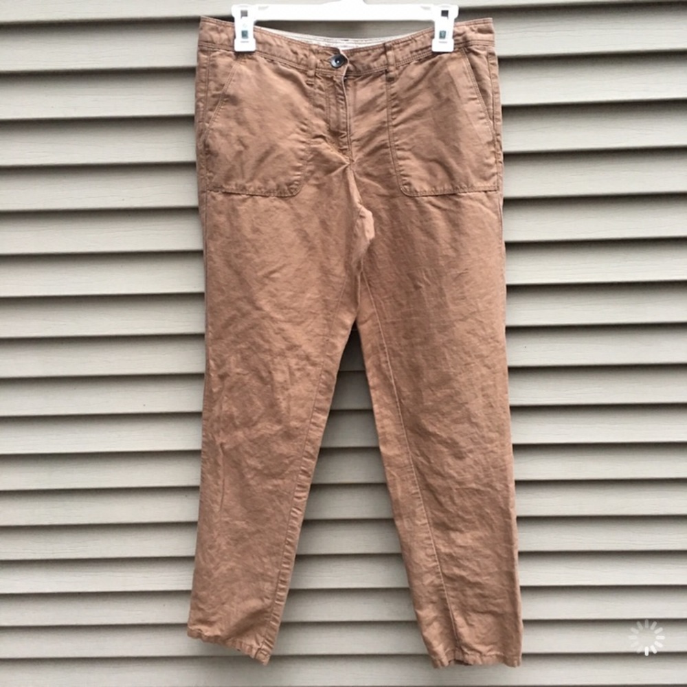 Ann Taylor Loft straight fit tan khaki Marisa pant